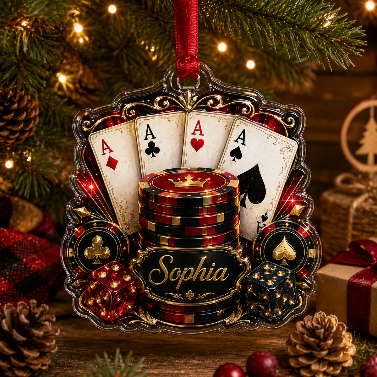 Pocker Custome Name Acrylic Mystery Pocker