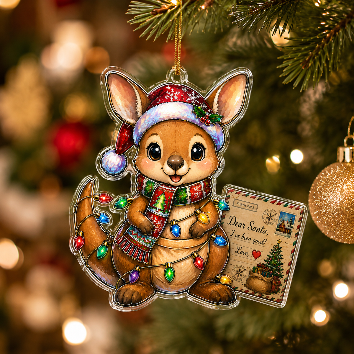 Animal With Christmas Led Kangaroo