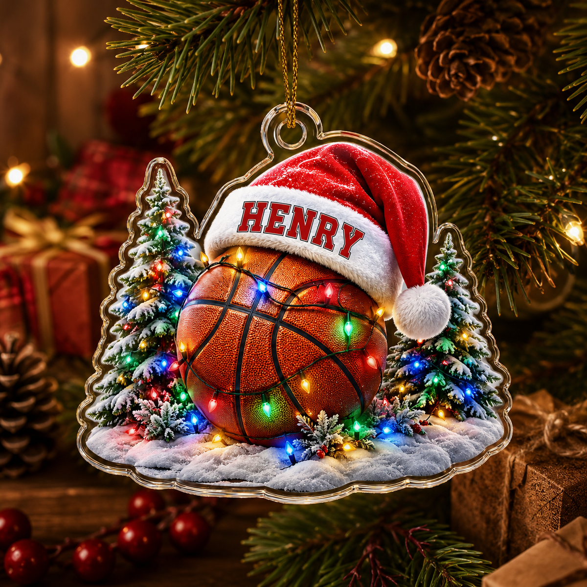 Custom Sports Christmas Acrylic - Baseball