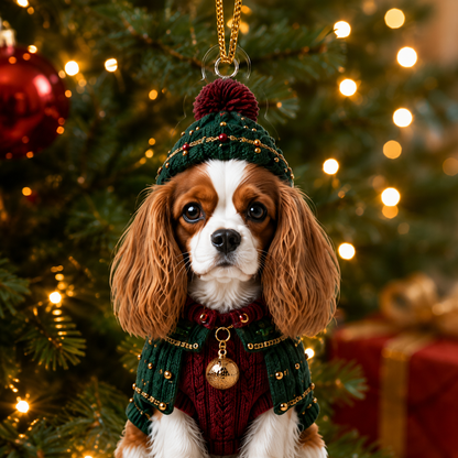 Dog Chrismast With Noel Sweater Spaniel