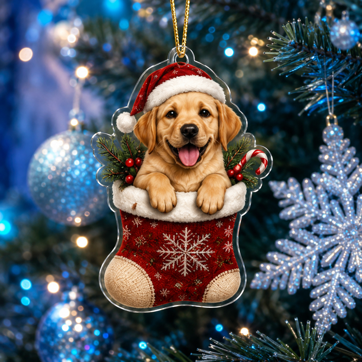 Dog Christmas Socks Golden Retriever