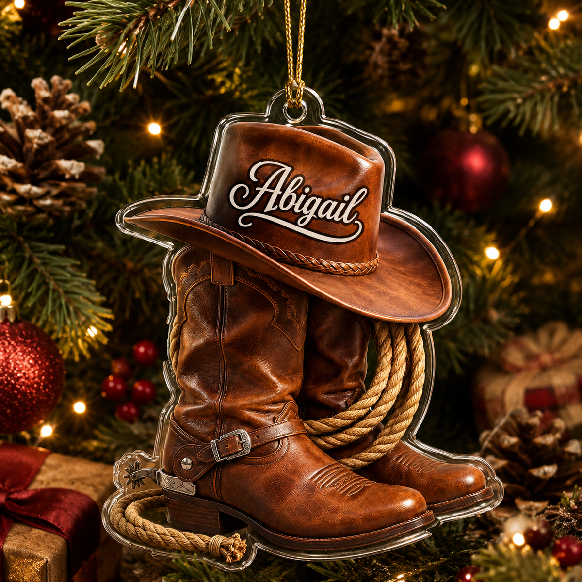 Personalized Boost Western Cowgirl Acrylic