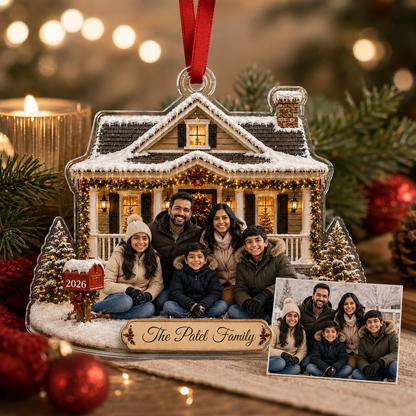 Family Photo Winter House