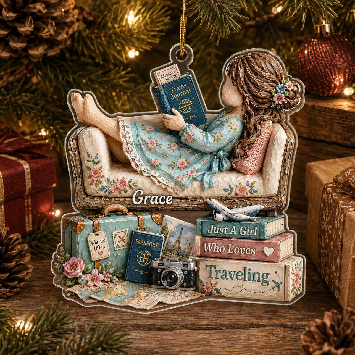 Personalized Just A Girl Hobby Travelling