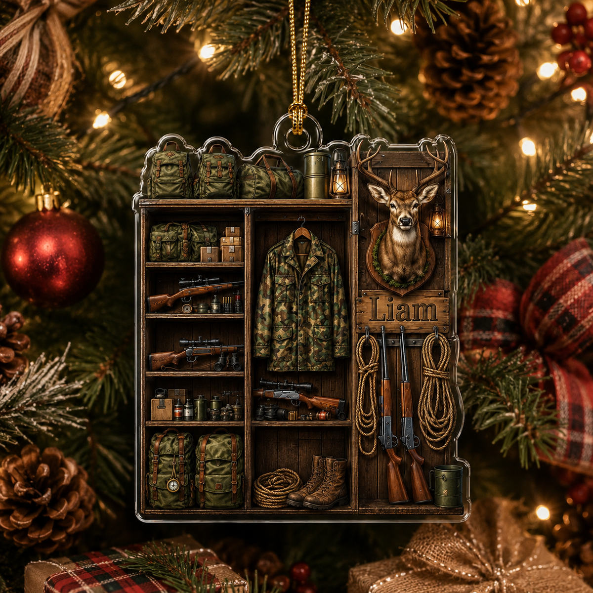 Personalized Hunting Gear Locker Acrylic