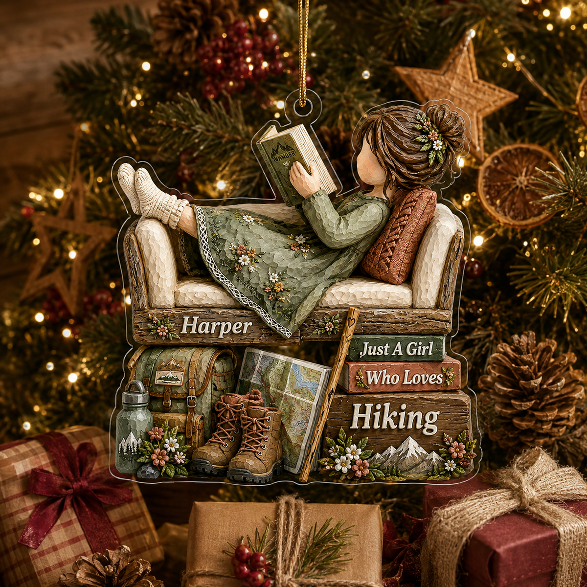 Personalized Just A Girl Hobby Hiking