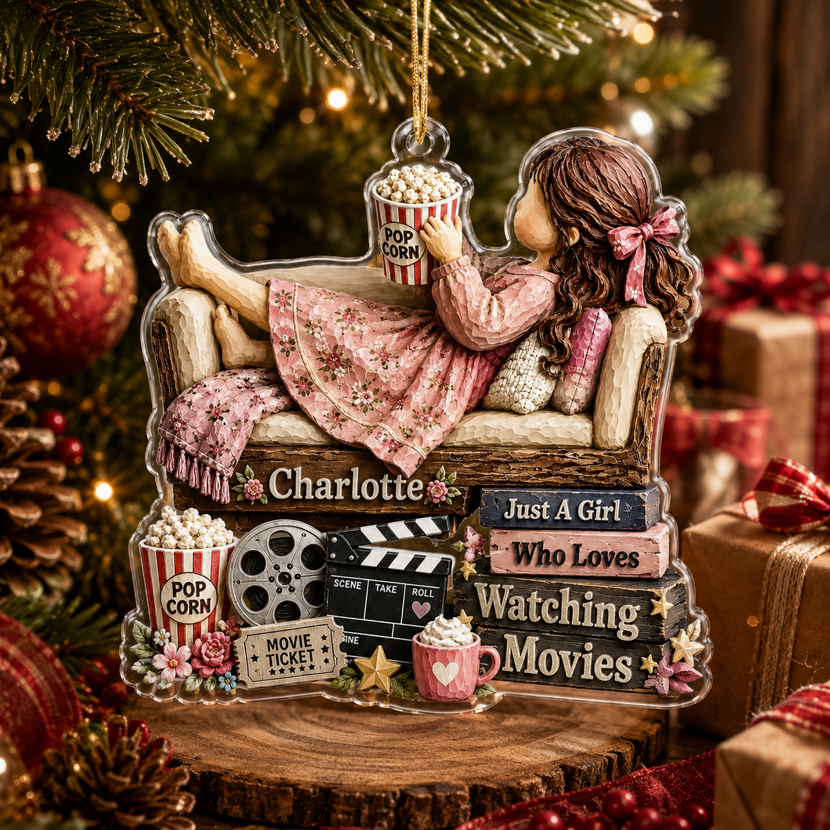 Personalized Just A Girl Hobby Watching Movies