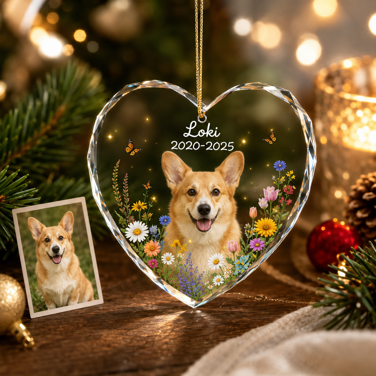 Custom Photo Dog Memorial Style 1