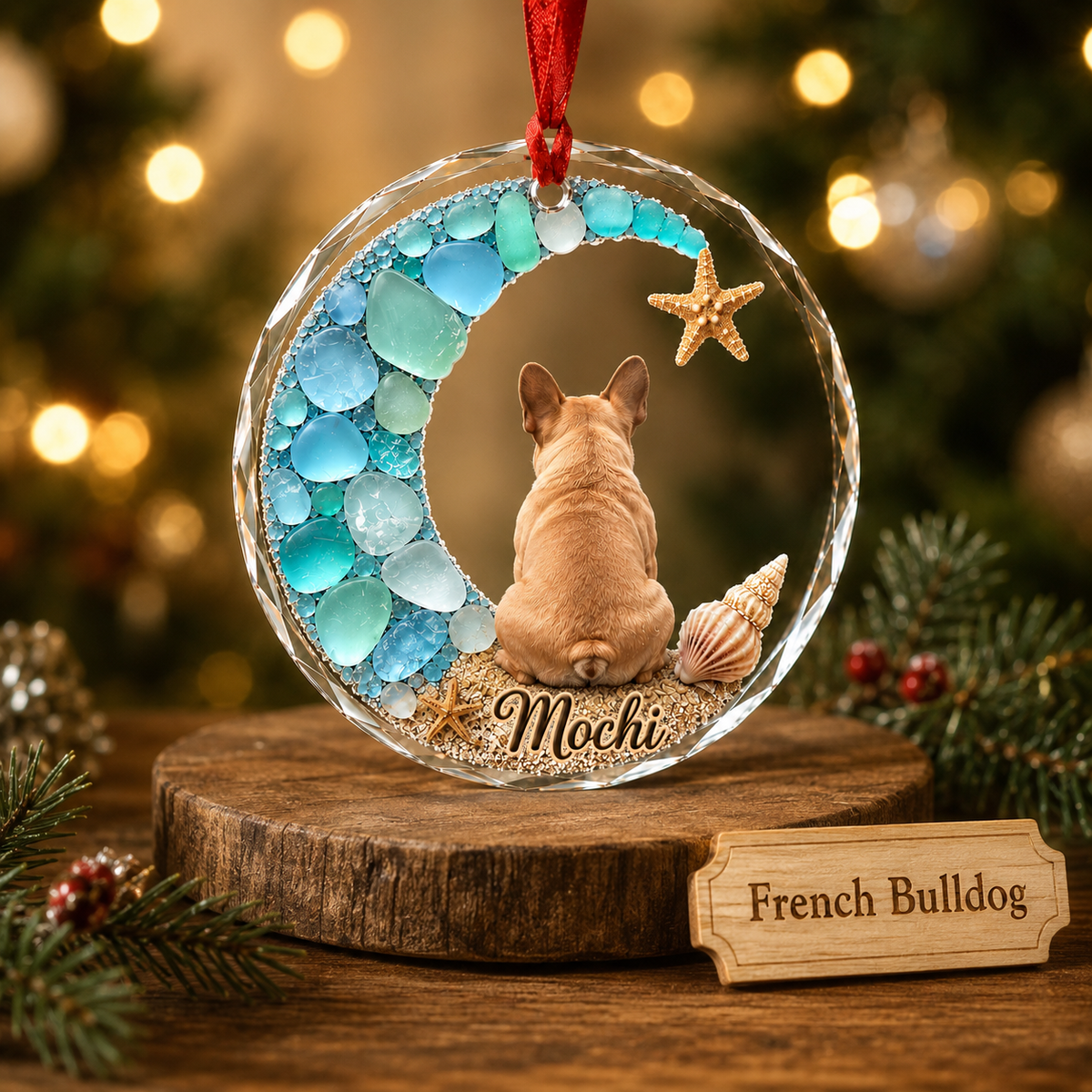 Custom Dog Seashell Bulldog