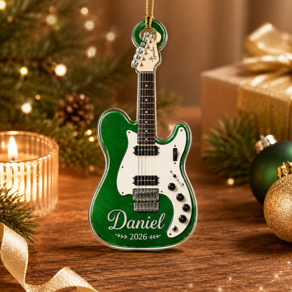 Guitar Custom Name Acrylic - Personalized Electric Guitar