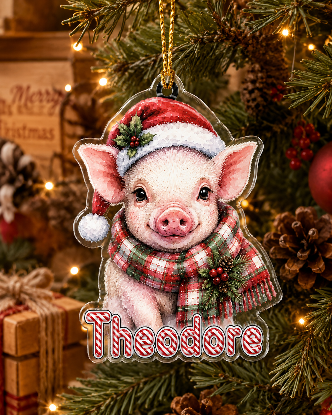 Christmas Farm Animal Piglet