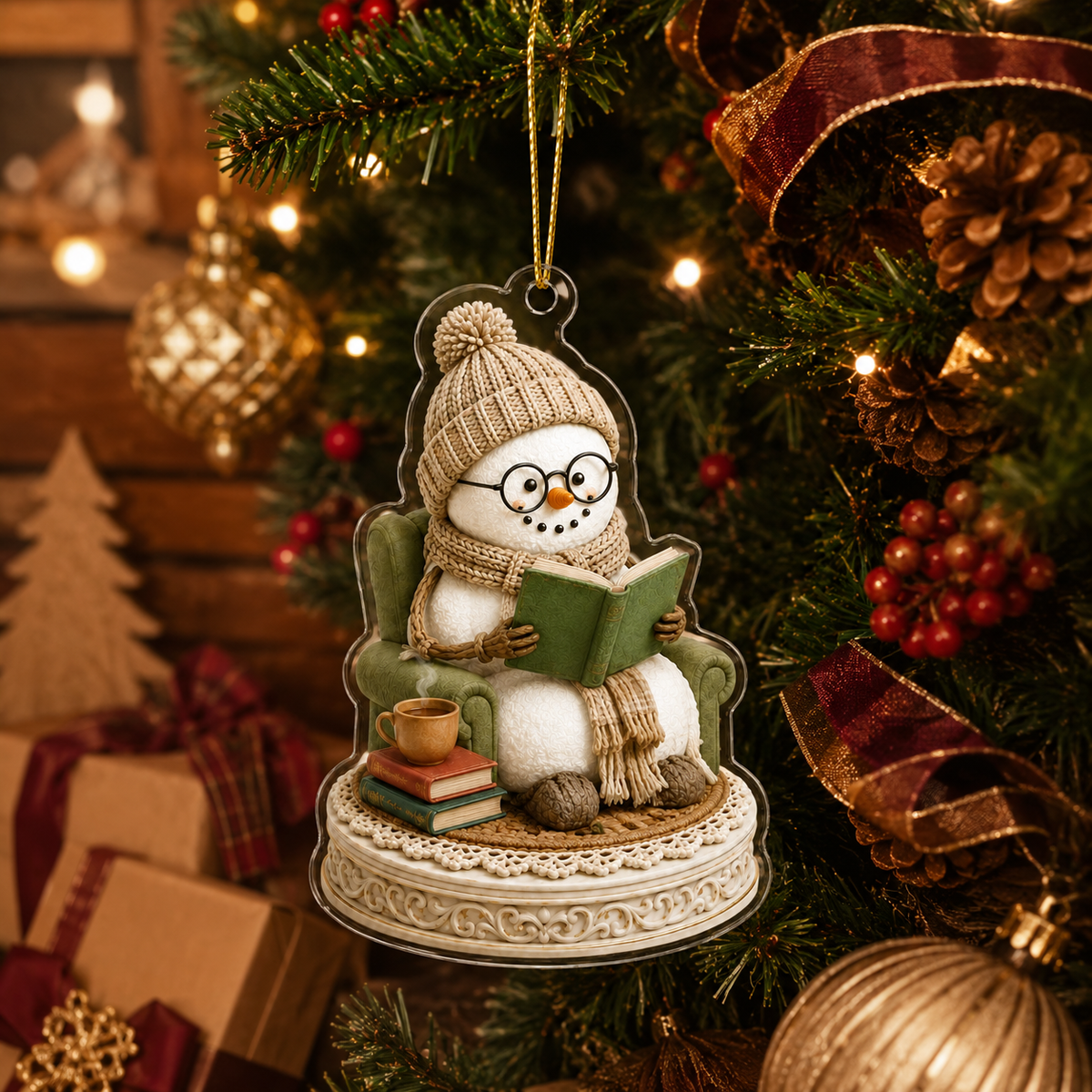 Snowman Hobbies Acrylic Reading