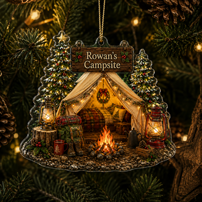 Camping Personalize Acrylic Campsite