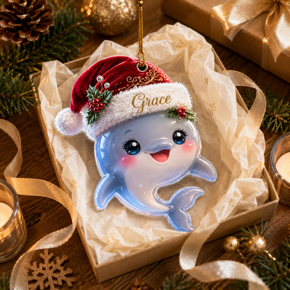 Animal With Santa Hat Dolphin