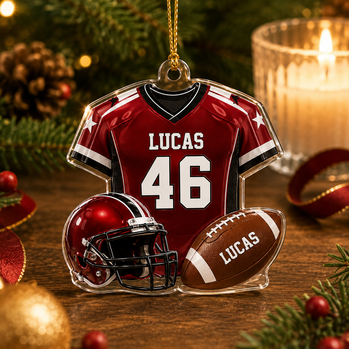 American Football Custome Name Acrylic Style 8