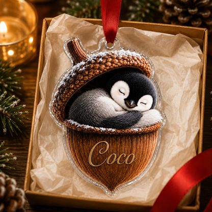 Animal Tree Decor Acrylic Peguin