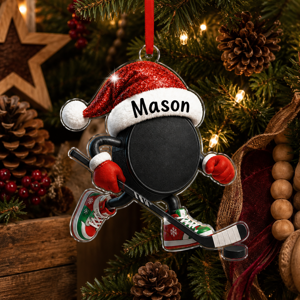 Sport Running Custome Name Acrylic Ice Hockey