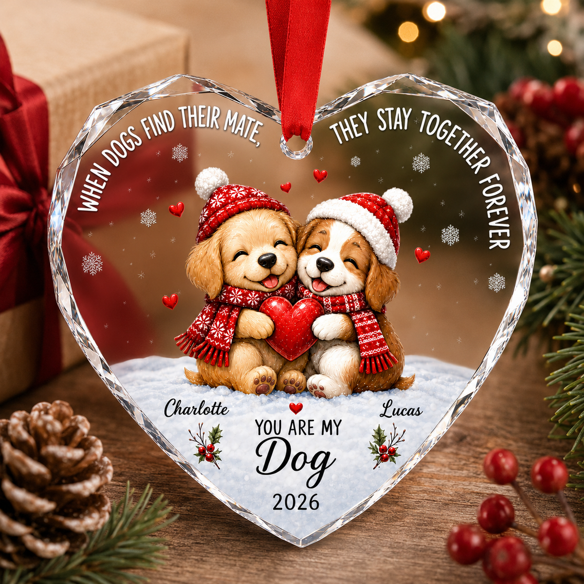 Custom Animal Couple Dog