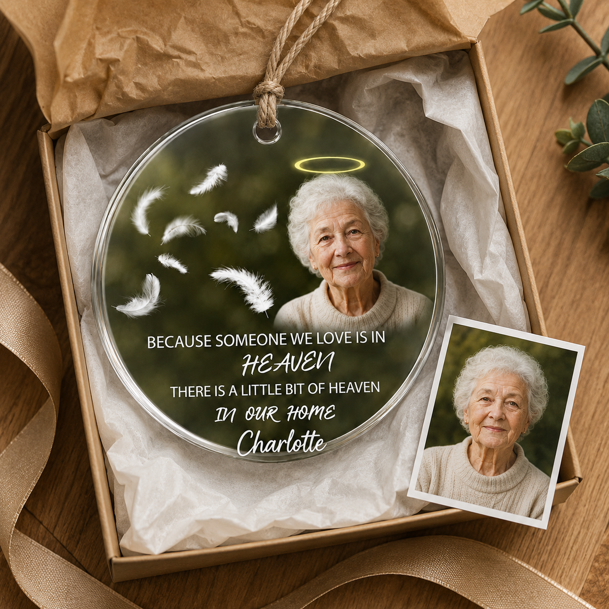 Custom Photo Someone We Love Feathers
