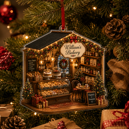 Personalized Kitchen Utensils Acrylic Christmas Bakery
