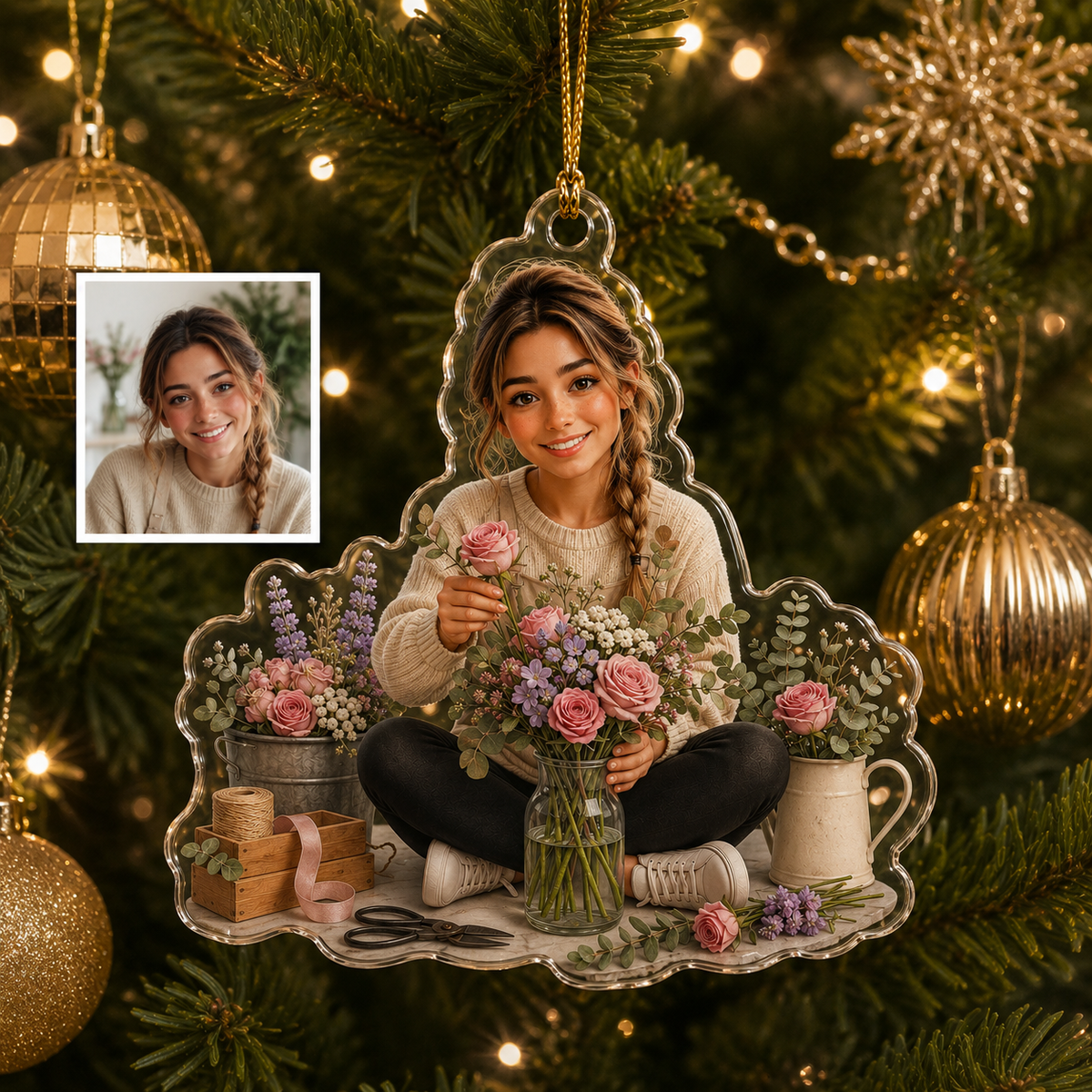 Custom Photo Hobbies Acrylic - Flower Arranging