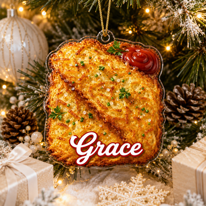 Breakfast Custom Name Crispy Hash Browns Acrylic