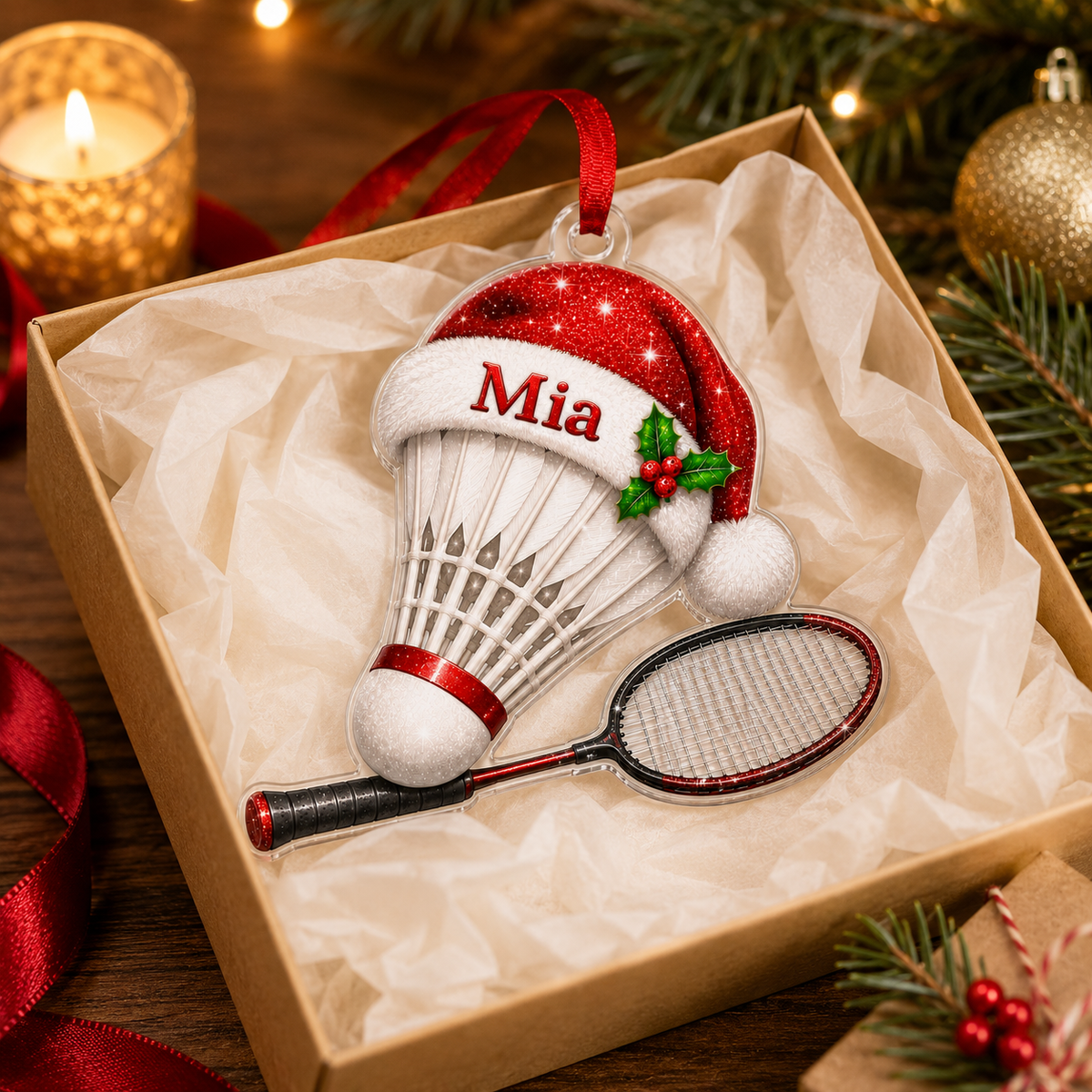 Sport Custome Name Acrylic Badminton