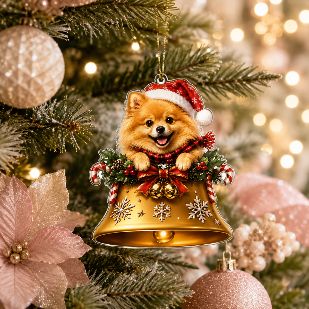 Dog Christmas Bell Pomeranian