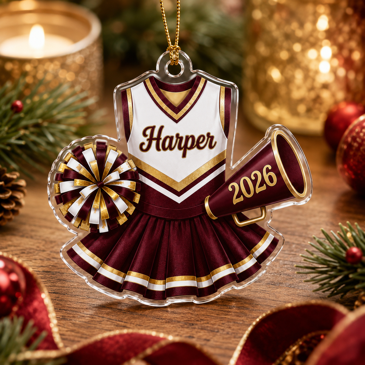 Cheerleading Color Acrylic Style  1