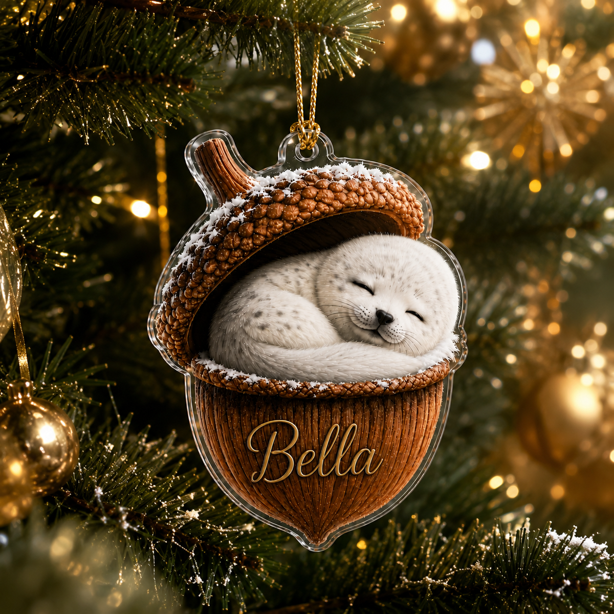 Animal Tree Decor Acrylic Baby Seal
