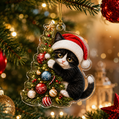 Cat With Christmas Tree Tuxedo