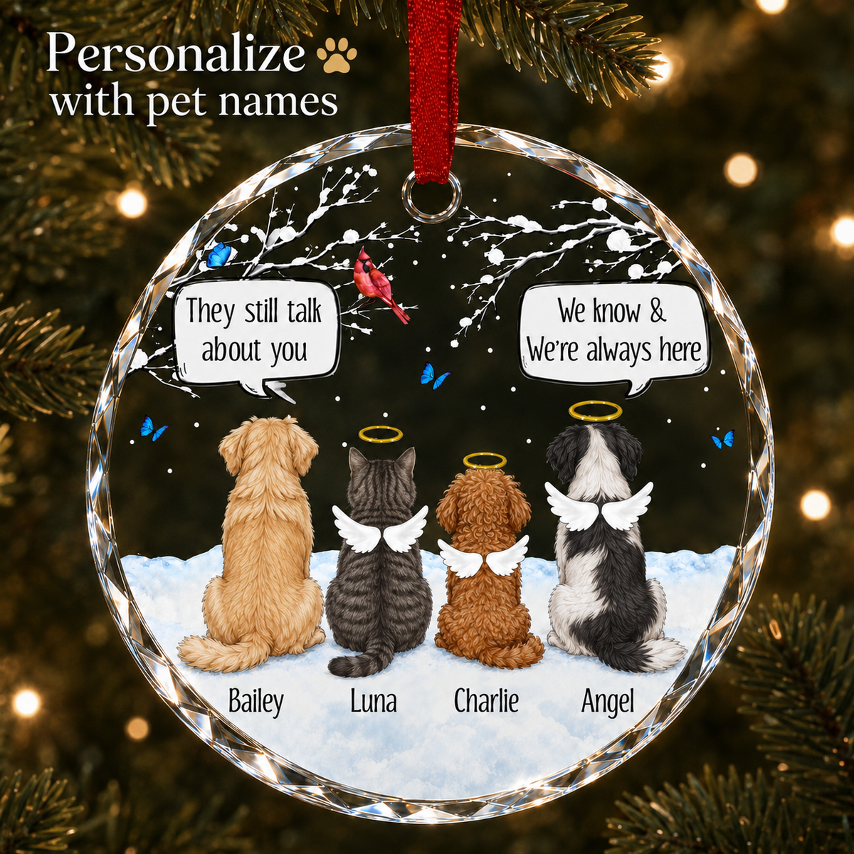 Custom Photo Dog Memorial Style 8