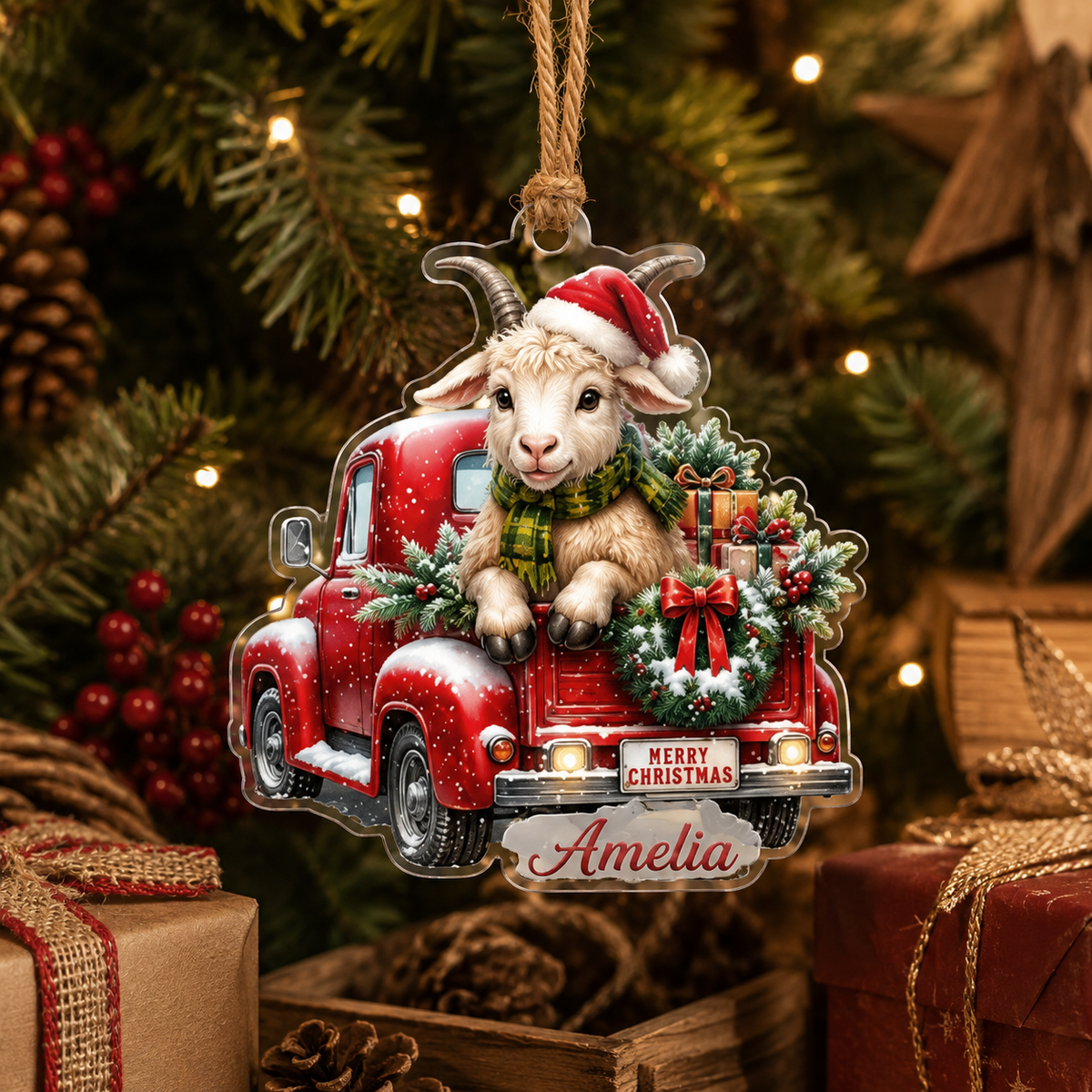 Christmas Farm Goat
