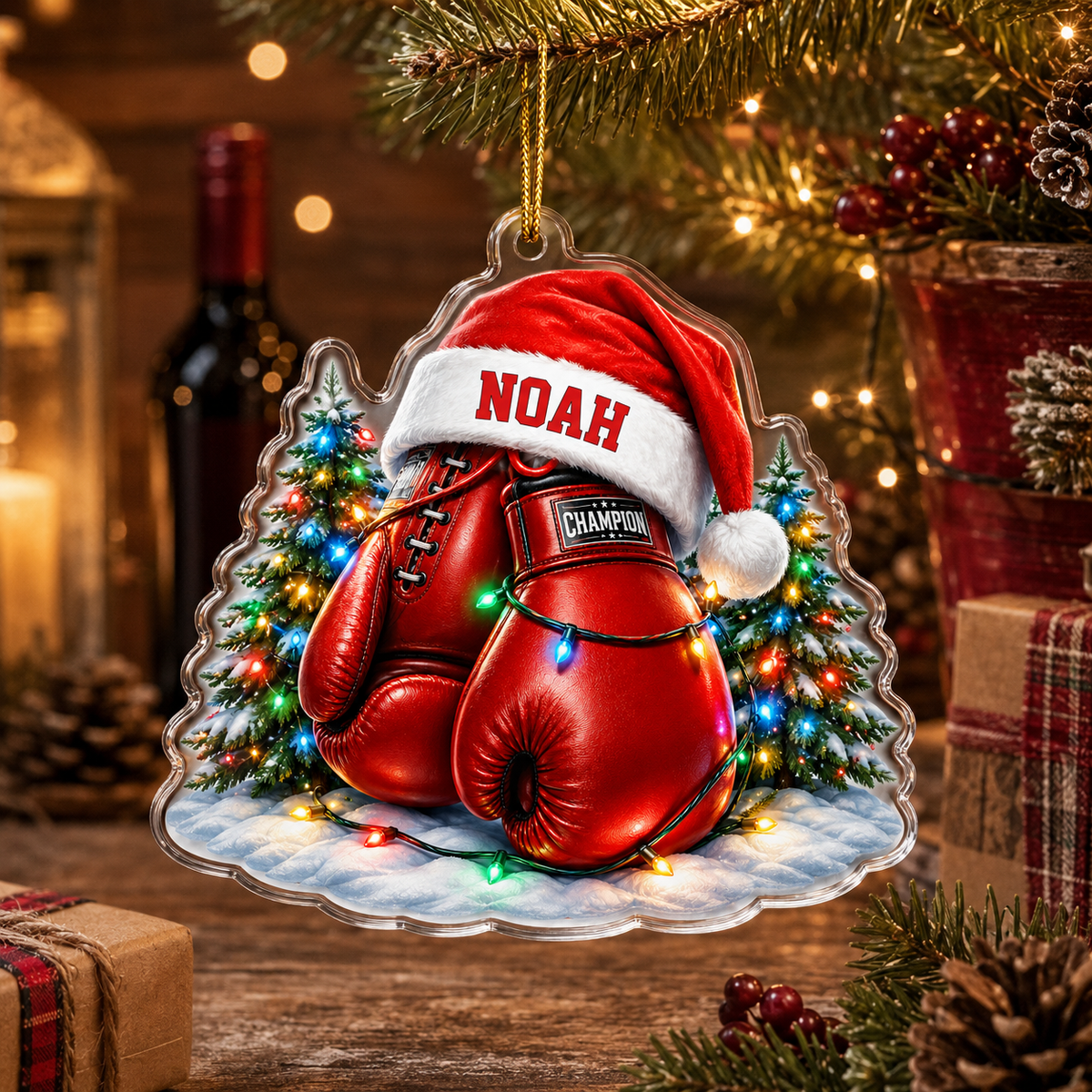 Custom Sports Christmas Acrylic - Boxing