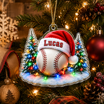 Custom Sports Christmas Acrylic - Basketball