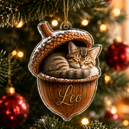 Animal Tree Decor Acrylic Cat