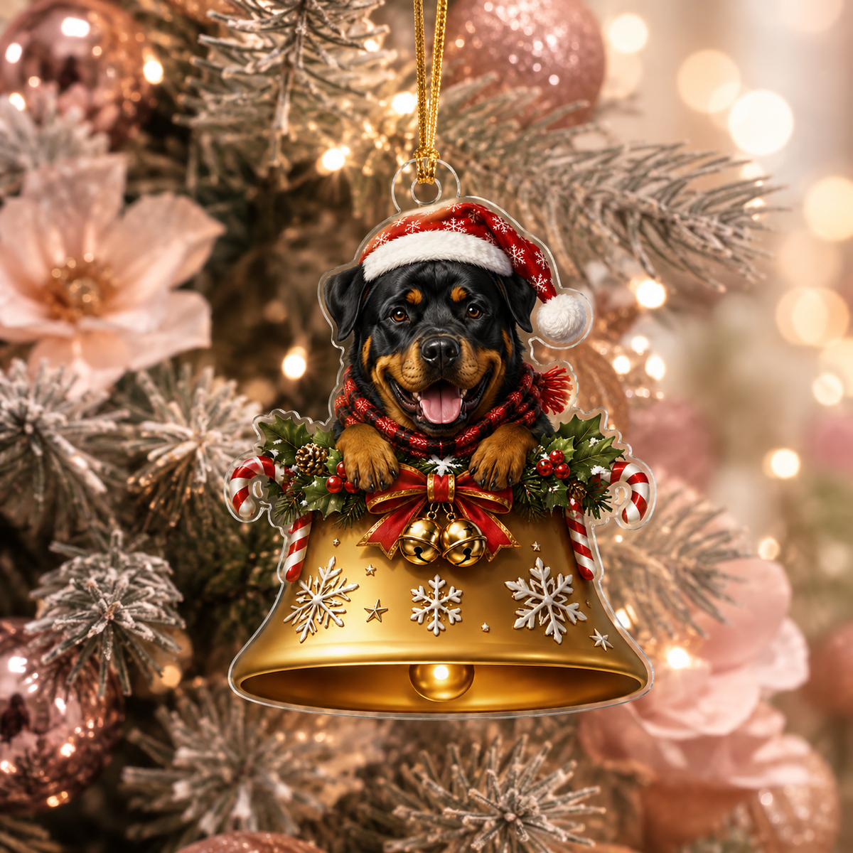 Dog Christmas Bell Rottweiler