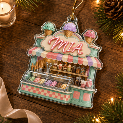 Food Lover Ice Cream Shop Ornament