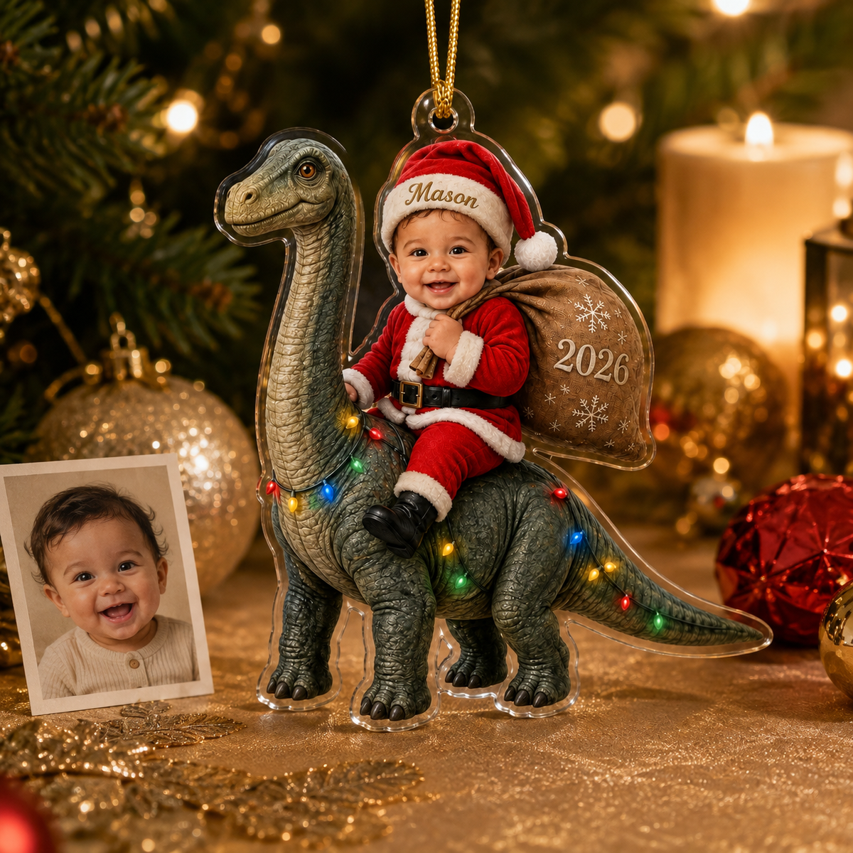 Custom Photo Baby Animal Brachiosaurus