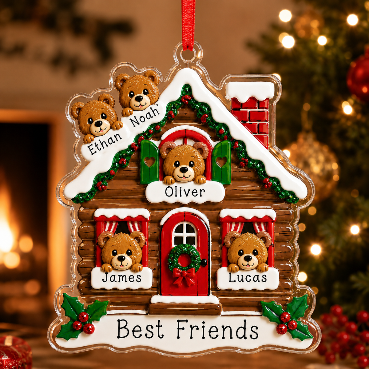 Christmas Animal House Bear