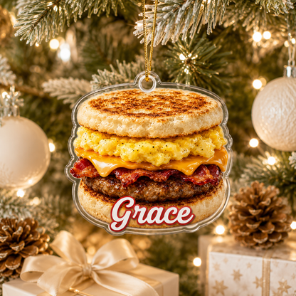 Breakfast Custom Name Breakfast Sandwich Acrylic