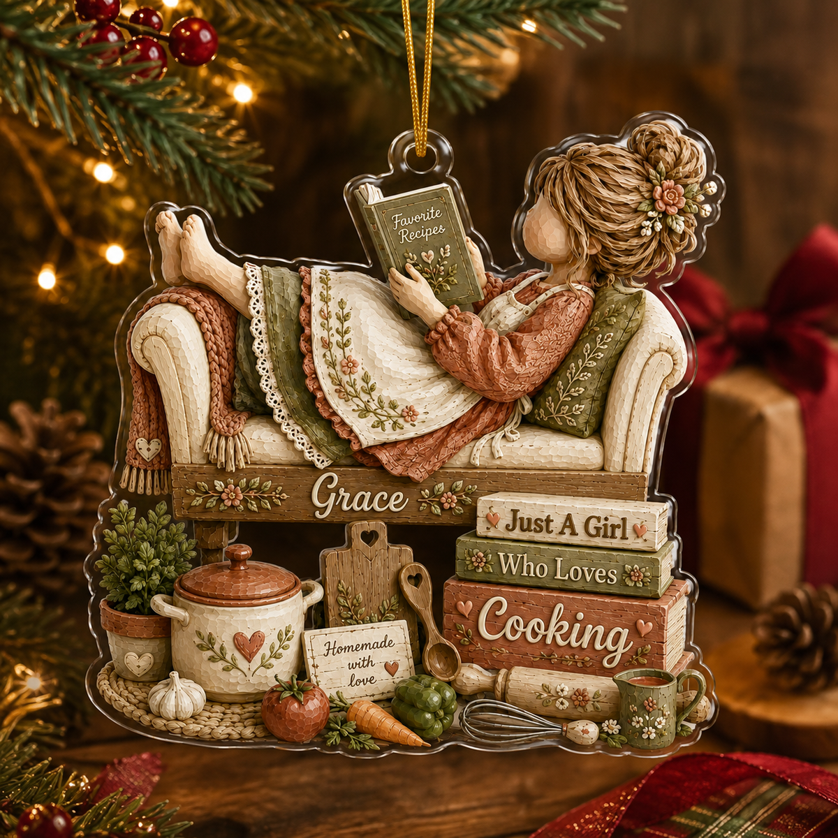Personalized Just A Girl Hobby Cooking