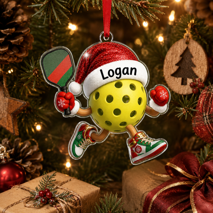 Sport Running Custome Name Acrylic Pickle Ball