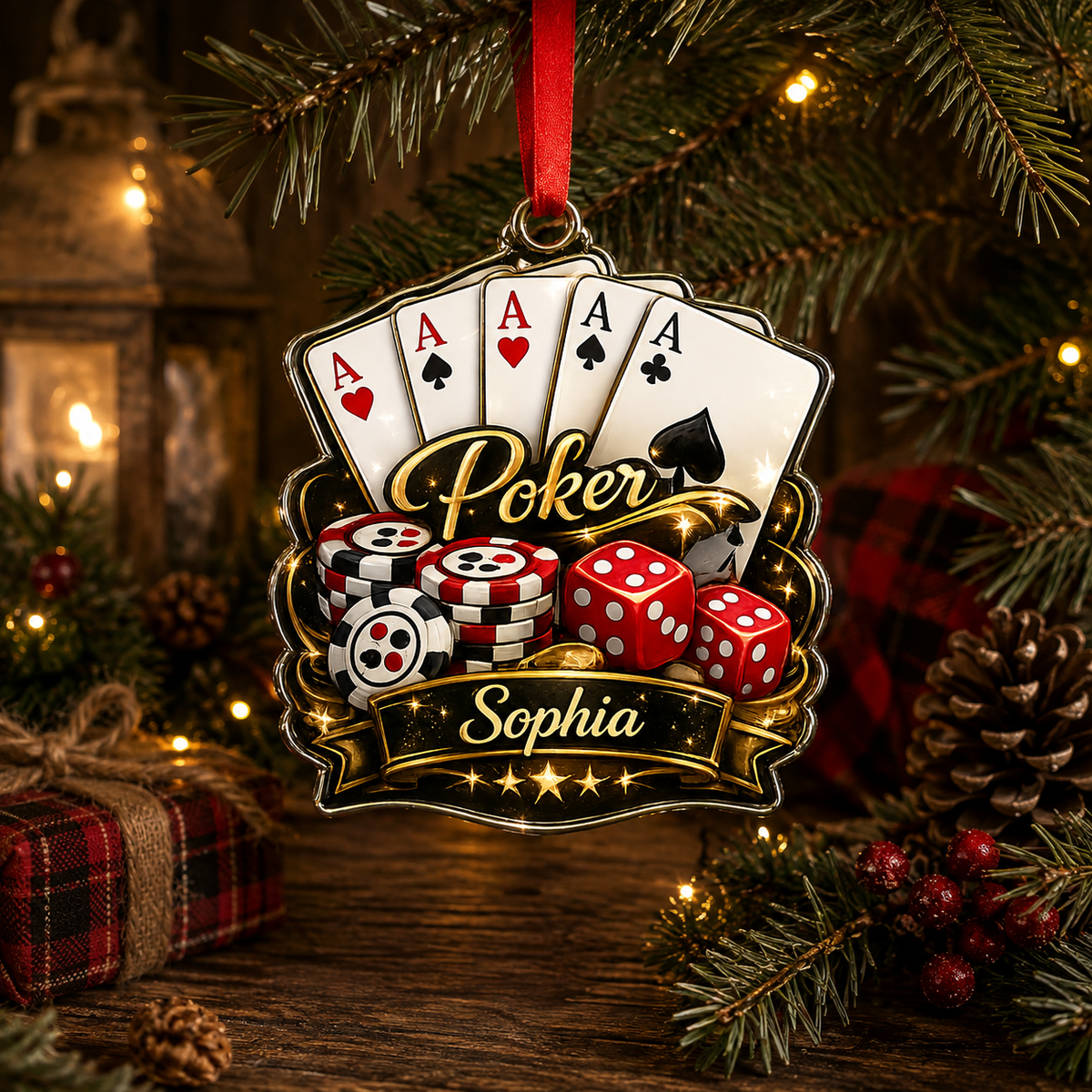 Pocker Custome Name Acrylic Yellow Pocker