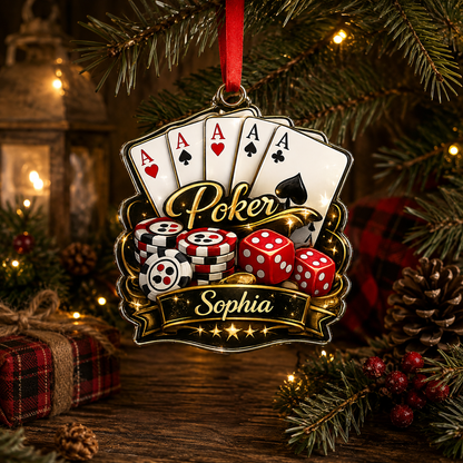Pocker Custome Name Acrylic Yellow Pocker
