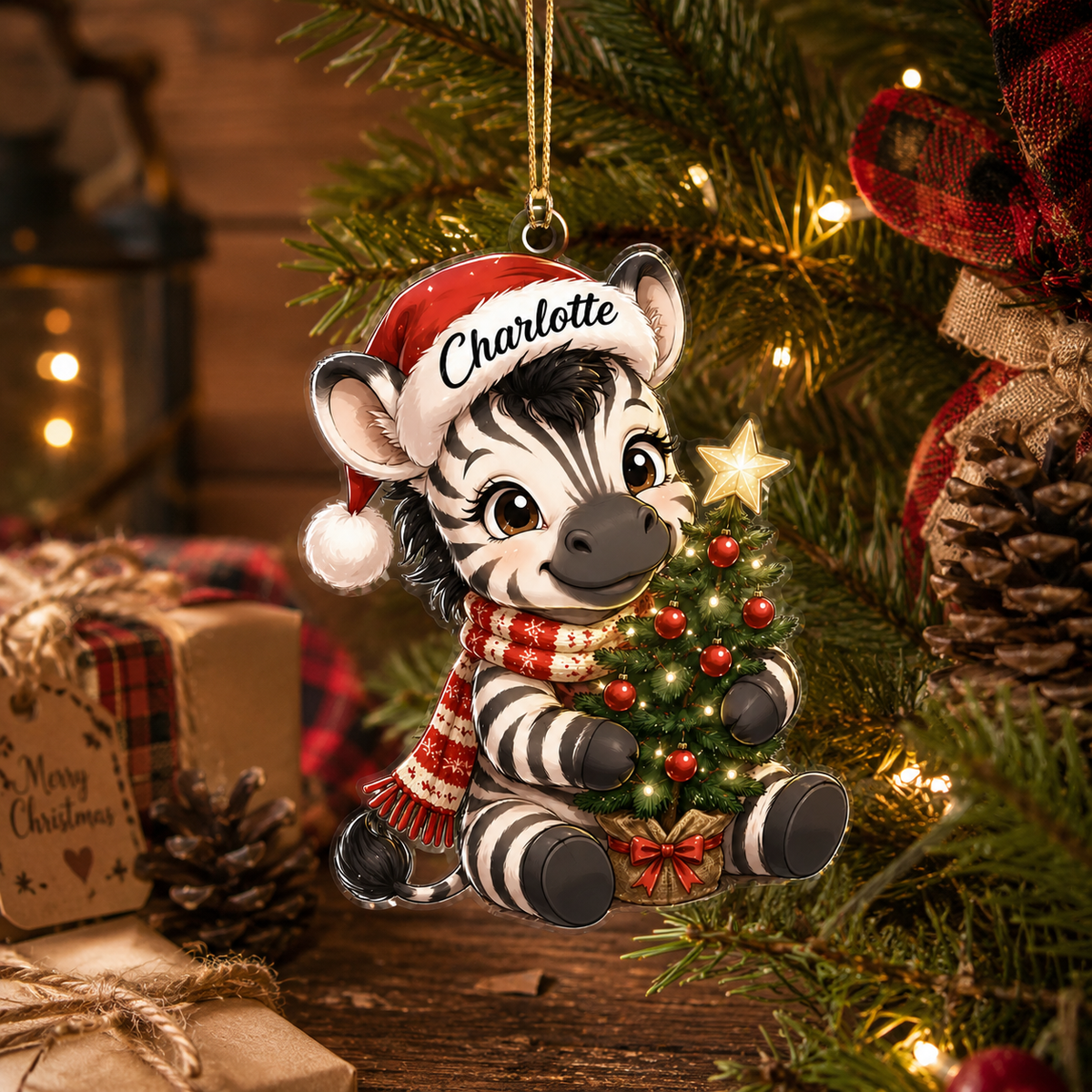 Animal Chrismas Zebra