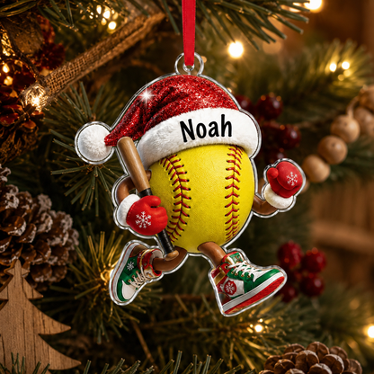 Sport Running Custome Name Acrylic Softball
