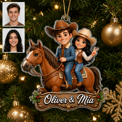 Personalized Boost Western Horse Couple Acrylic
