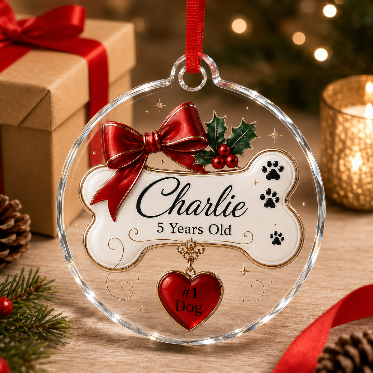 Custom Name Dog With Name And Bone