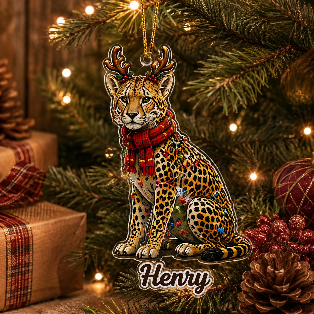 Christmas Animal Cheetah